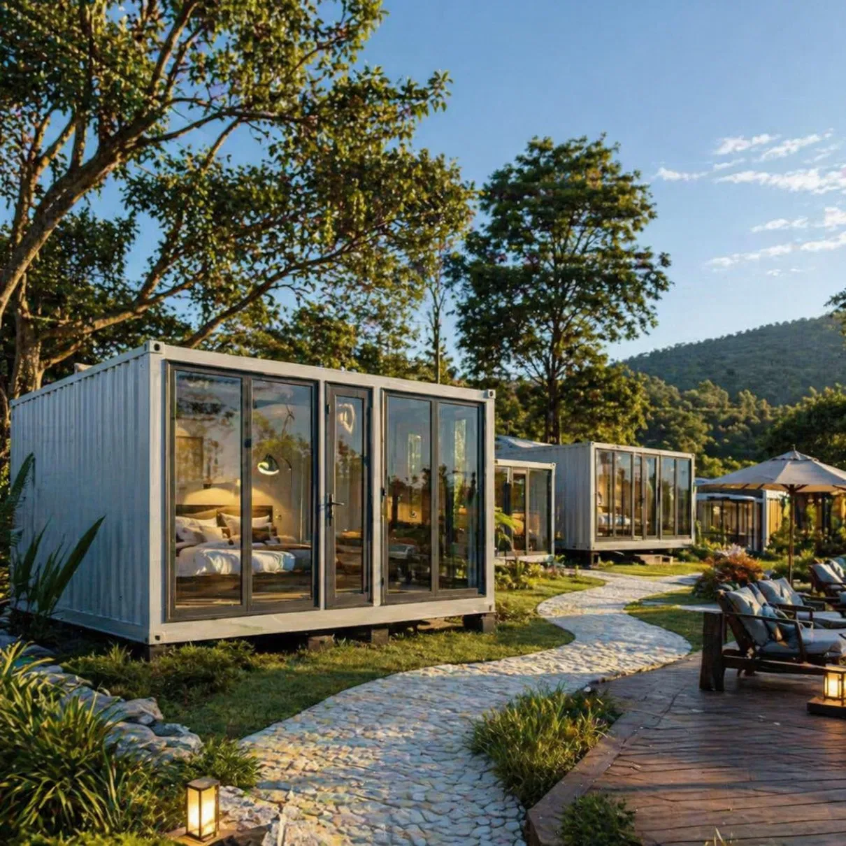 Casa Contenedor Portátil de Lujo para Resort Vacacional Frente a la Playa