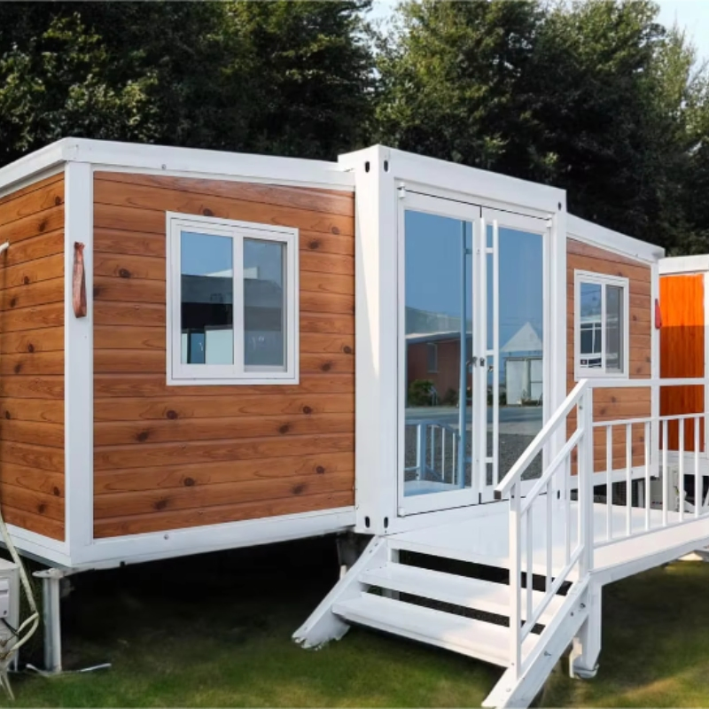 Casa Contenedor de Envío de Alta Gama 40FT Prefabricada Modular de Acero Prefab con Dos Habitaciones para Villa o Resort