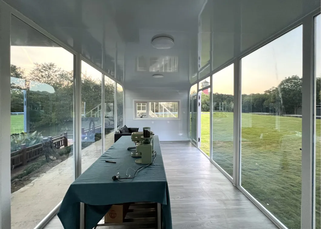 Cabaña de manzana oficina modular prefabricada para 2 residentes