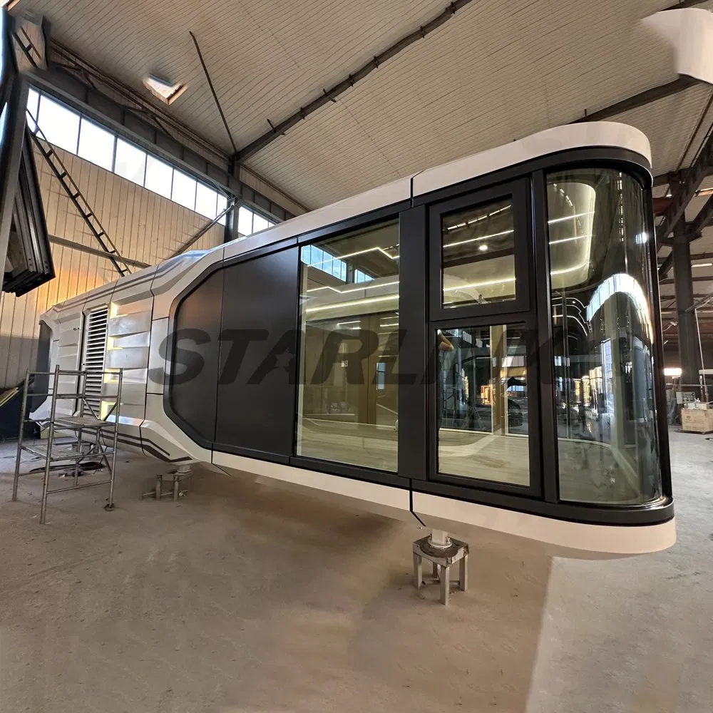 Diseño de fabricantes de casas diminutas modulares prefabricadas portátiles, hogar móvil fácil de contenedor para casas de vacaciones en la isla