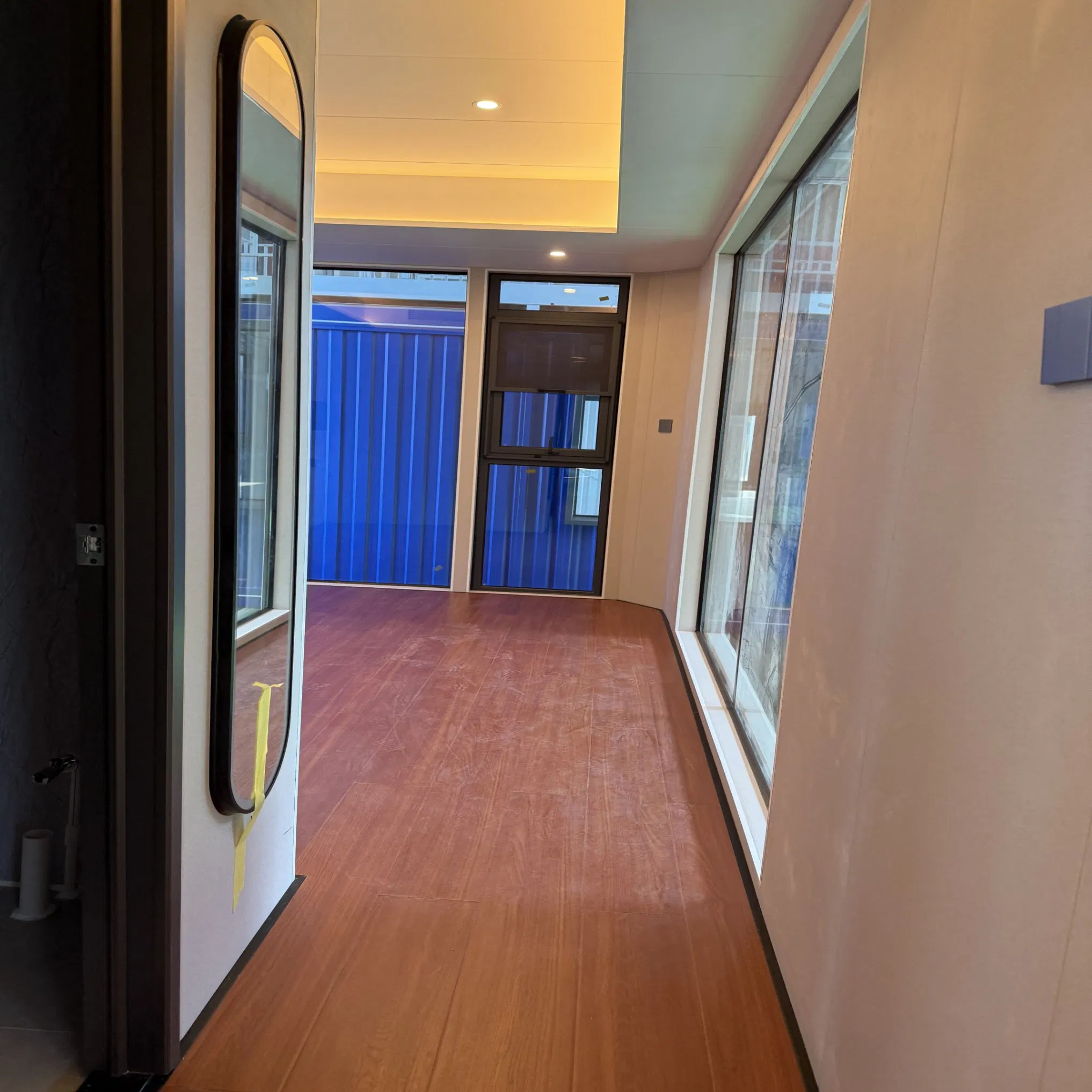 Casa Modular Prefabricada Casa Cápsula de Acero Inteligente Espacio Pequeño Casa Cápsula para Hotel Villa Estructura de Acero