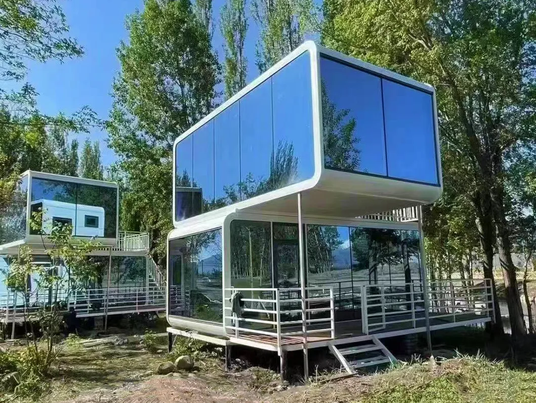Cabaña de manzana oficina modular prefabricada para 2 residentes