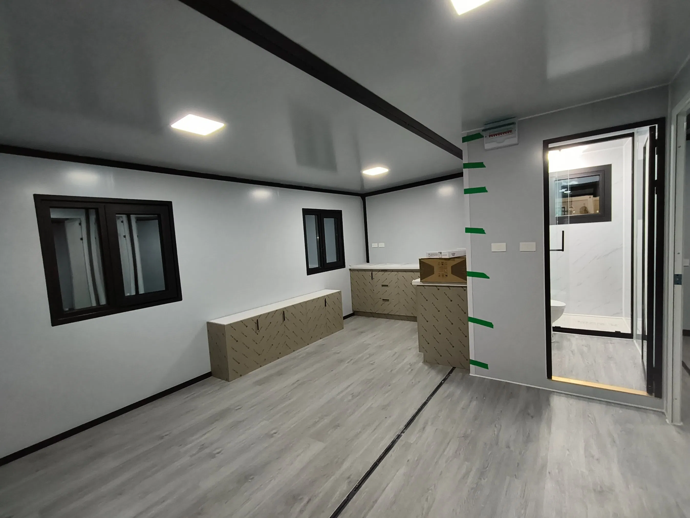 Casa modular prefabricada de lujo, casa plegable, cabaña para vacaciones y turismo