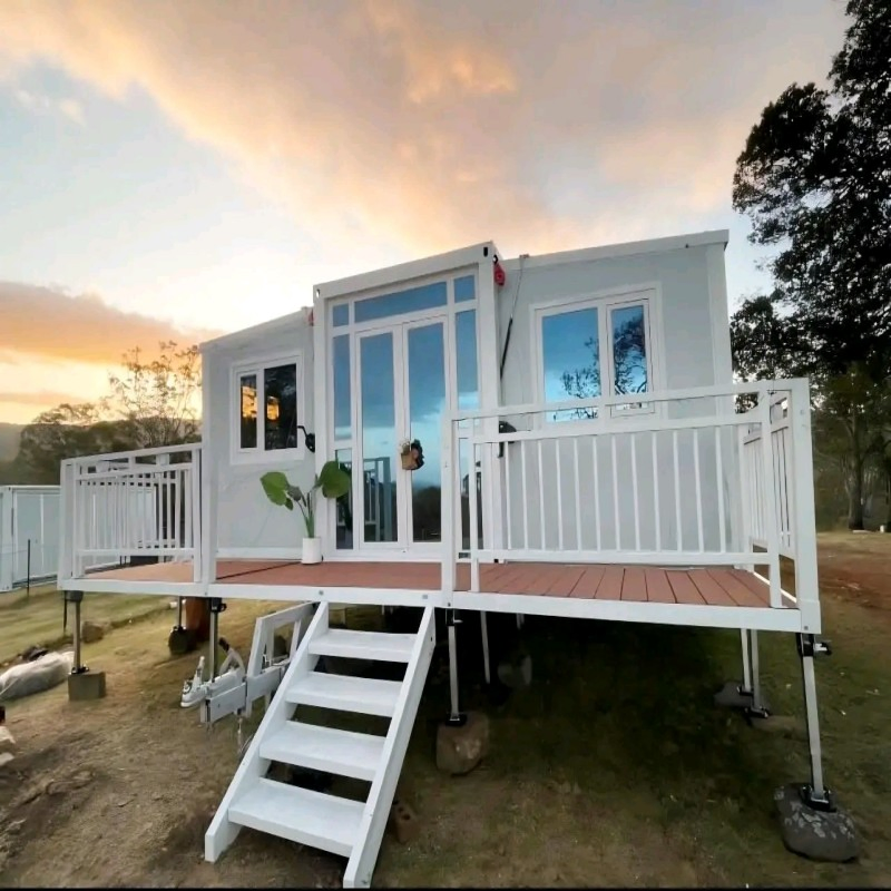 Casa modular plegable de lujo de alta gama para resorts frente a la playa