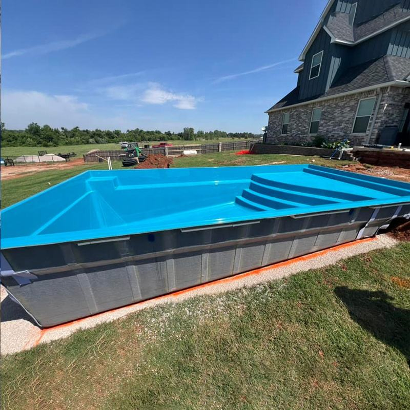 Resort de Relajación Duradera junto a la Piscina para Niños Contenedor de Piscina Grande 8m Piscinas Modulares Inground en Venta