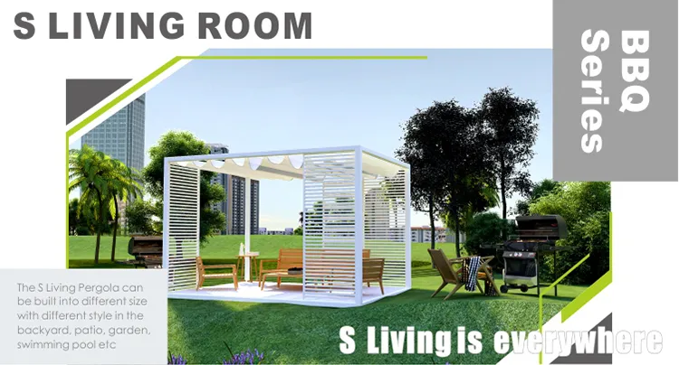 Gazebo de aluminio premium