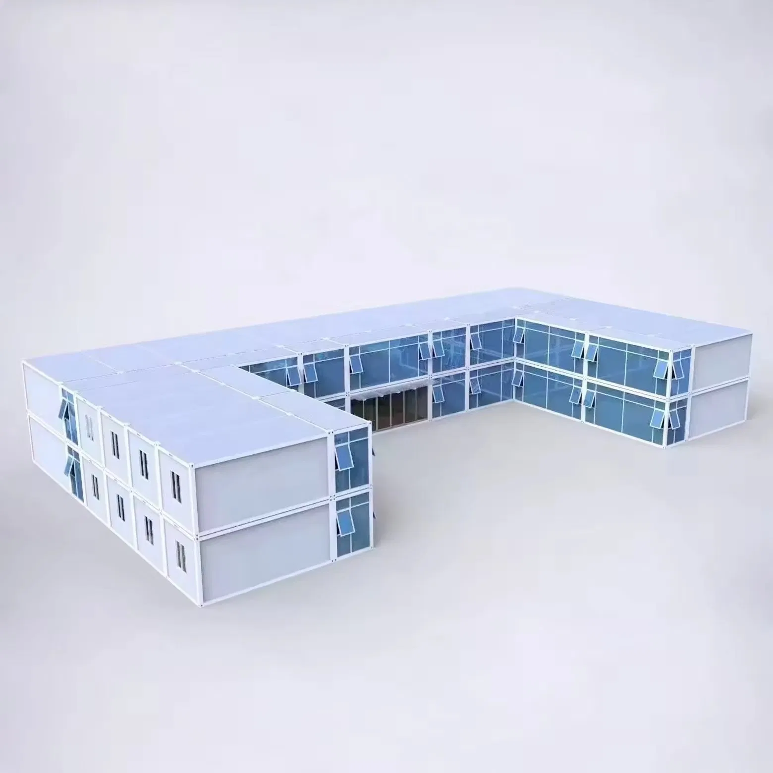 Contenedor de paquete plano profesional 20FT 30FT 40FT Casa modular para operación de resort boutique con CE ISO