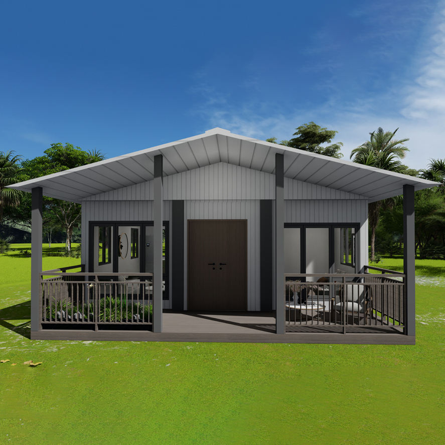Casa Contenedor Expandible de Construcción Rápida para Retiro Vacacional: Espaciosa y Duradera