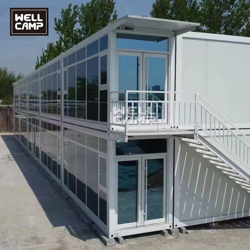 Oficinas Temporales Personalizadas 20FT Módulo Bueno Impermeable Construcción Rápida Contenedor Resort de Paquete Plano