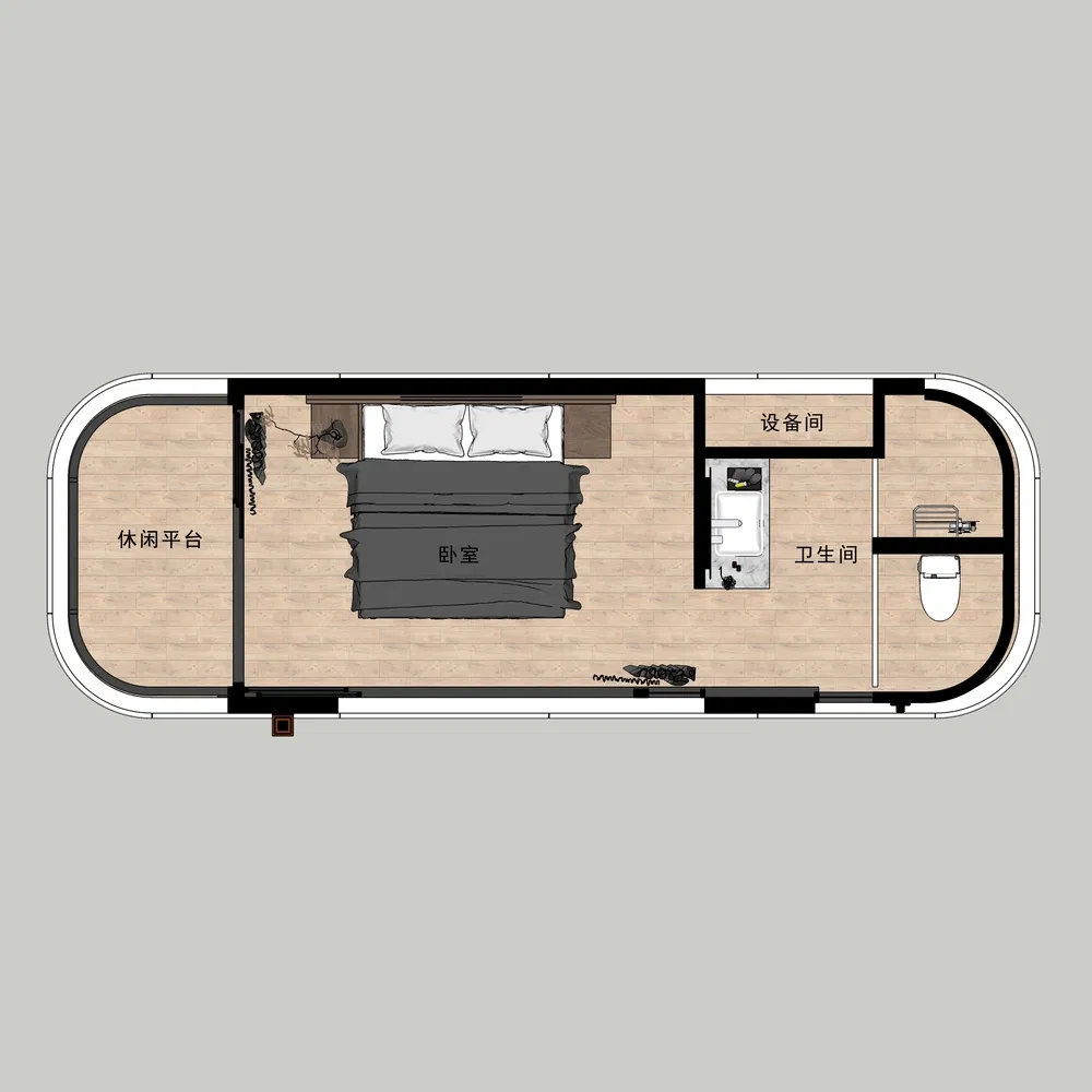 Casa prefabricada de acero de calibre ligero, modular, móvil, a prueba de viento y terremotos, de grado montañés y premium