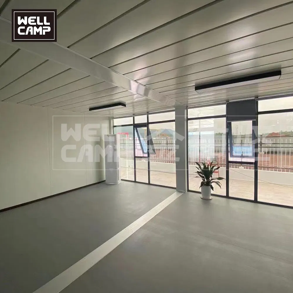 Oficinas Temporales Personalizadas 20FT Material Ignífugo para Casa Pequeña Resort de Contenedores de Paquete Plano