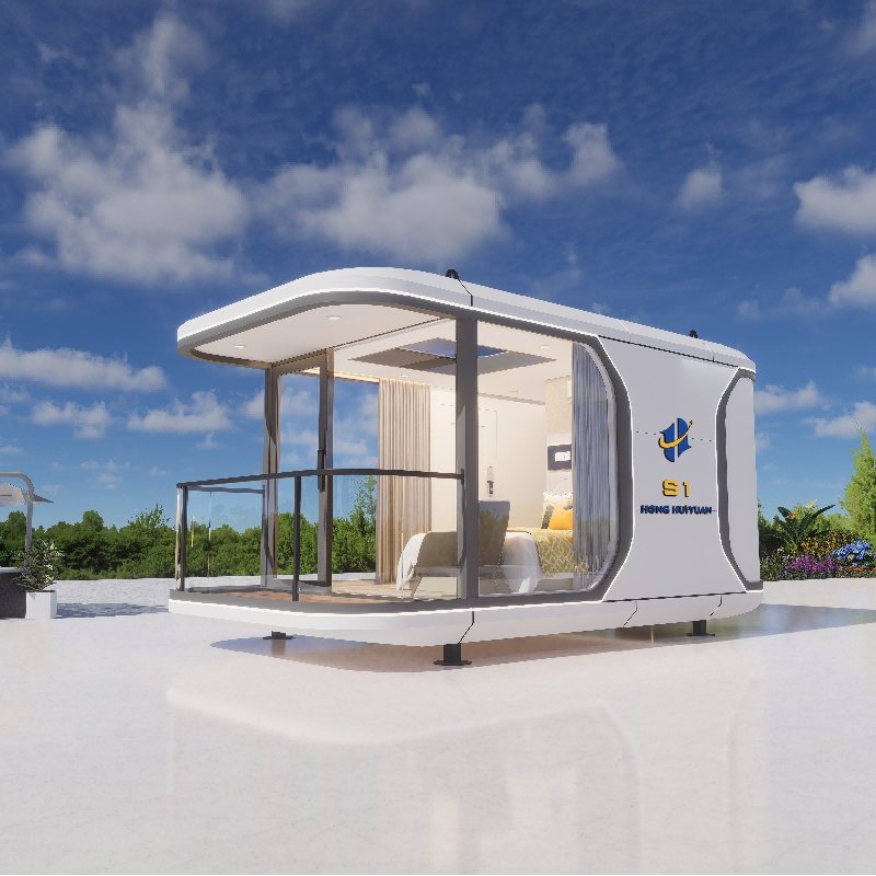 Casa cápsula espacial modular de lujo inteligente moderna tropical ODM para resorts en islas