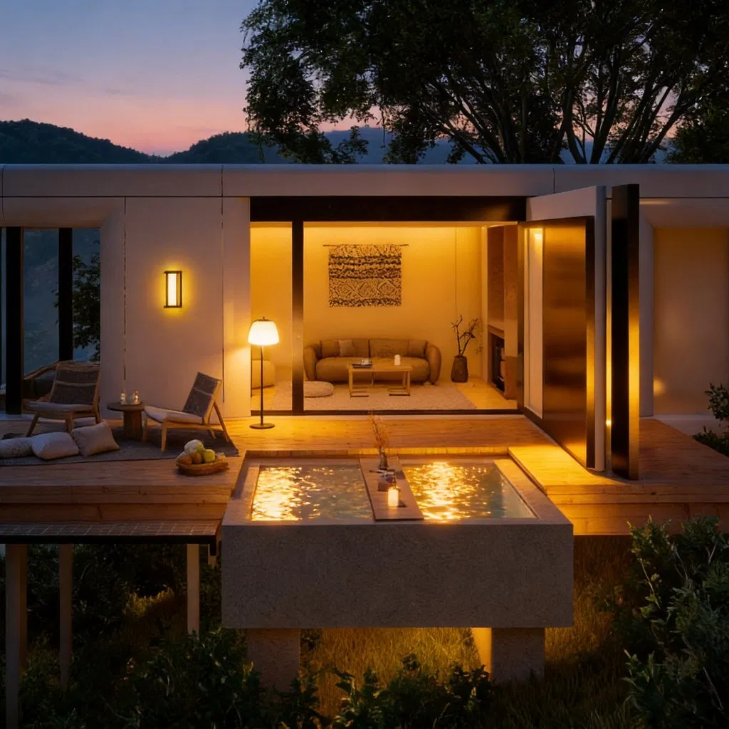 Casa Modular Moderna para Soluciones de Vida Sostenible