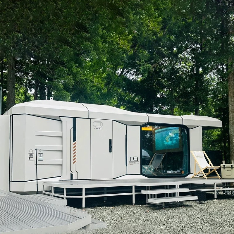 Cabaña prefabricada versátil y personalizable de montaje rápido para retiros de bienestar, centros de SPA y escapadas en la naturaleza
