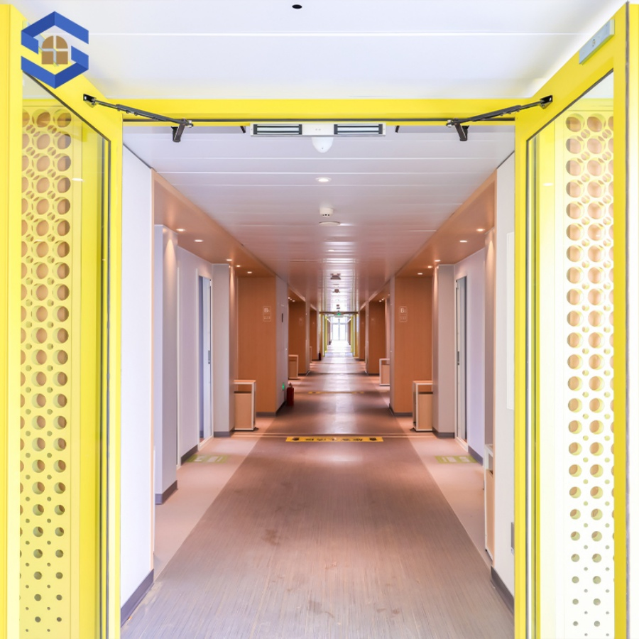 Área turística ecológica de hotel modular personalizable, resistente a terremotos, impermeable y a prueba de sonido