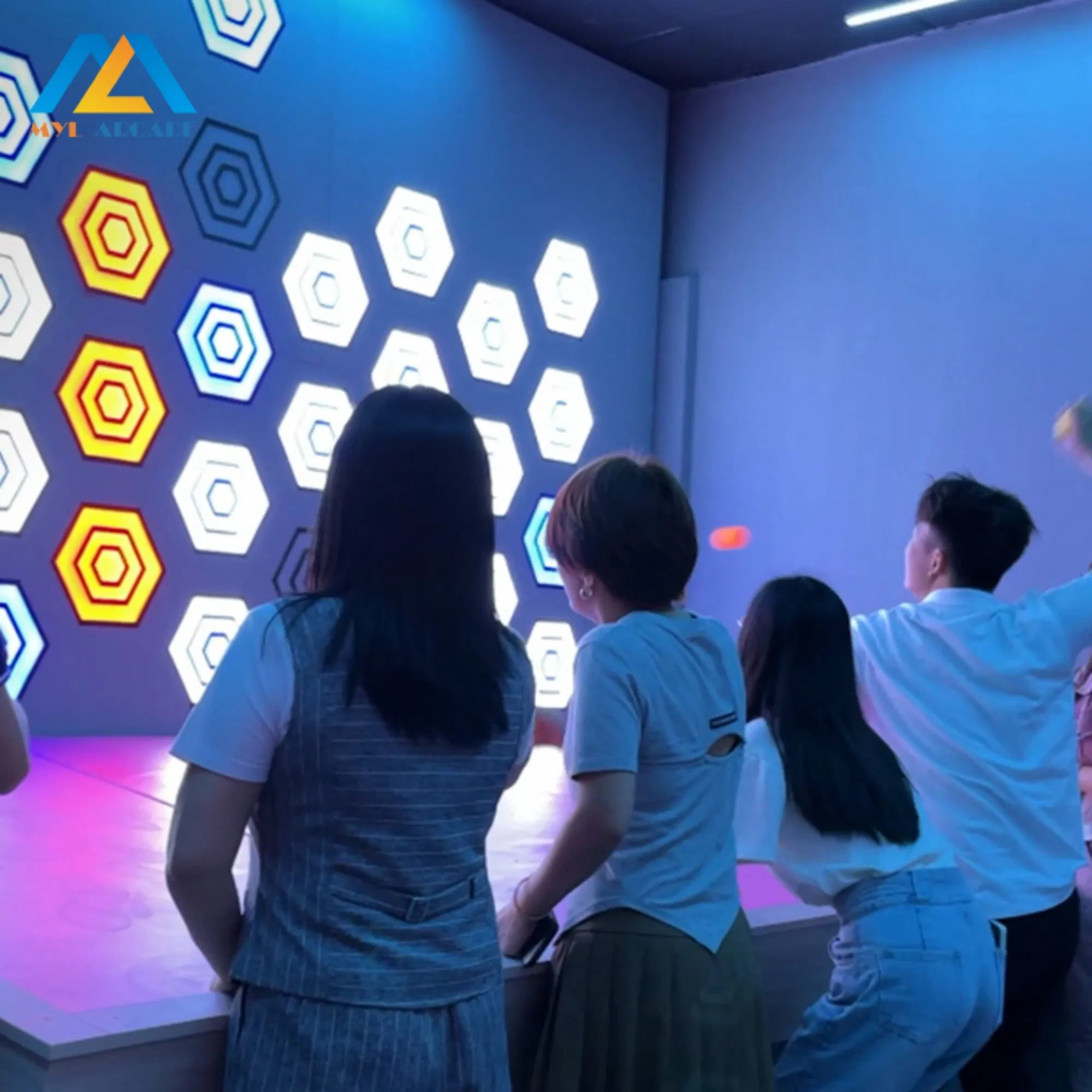 Máquina de juego de reacción de objetivo LED para entretenimiento en interiores