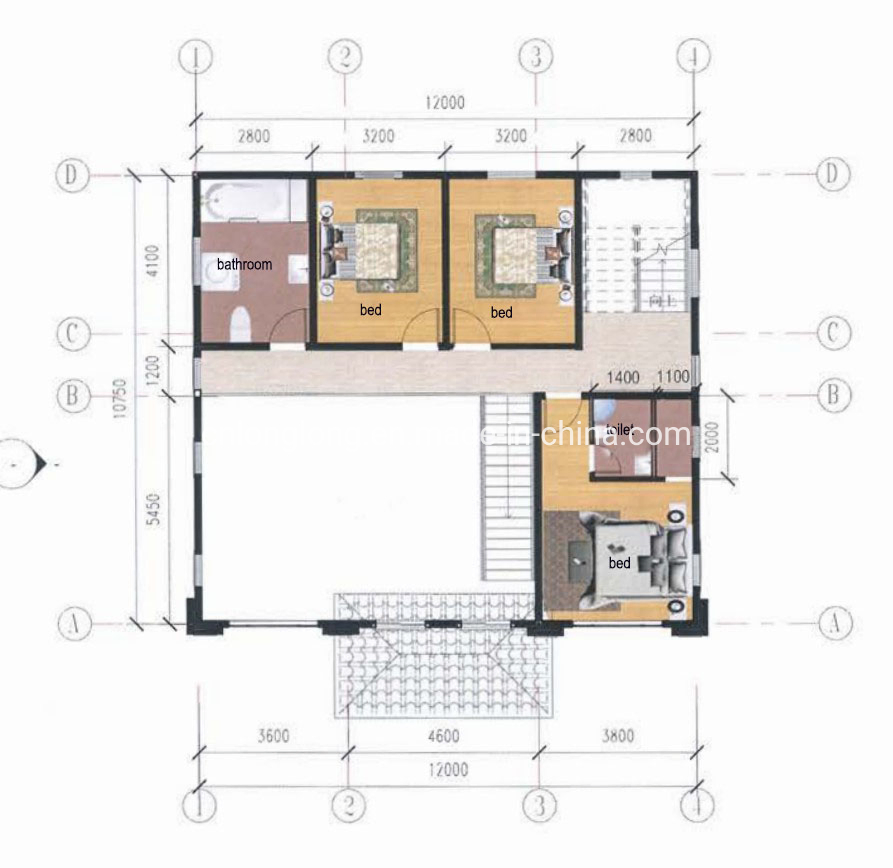 Estructura de acero ligero prefabricada Villa de acero ligero 3-18