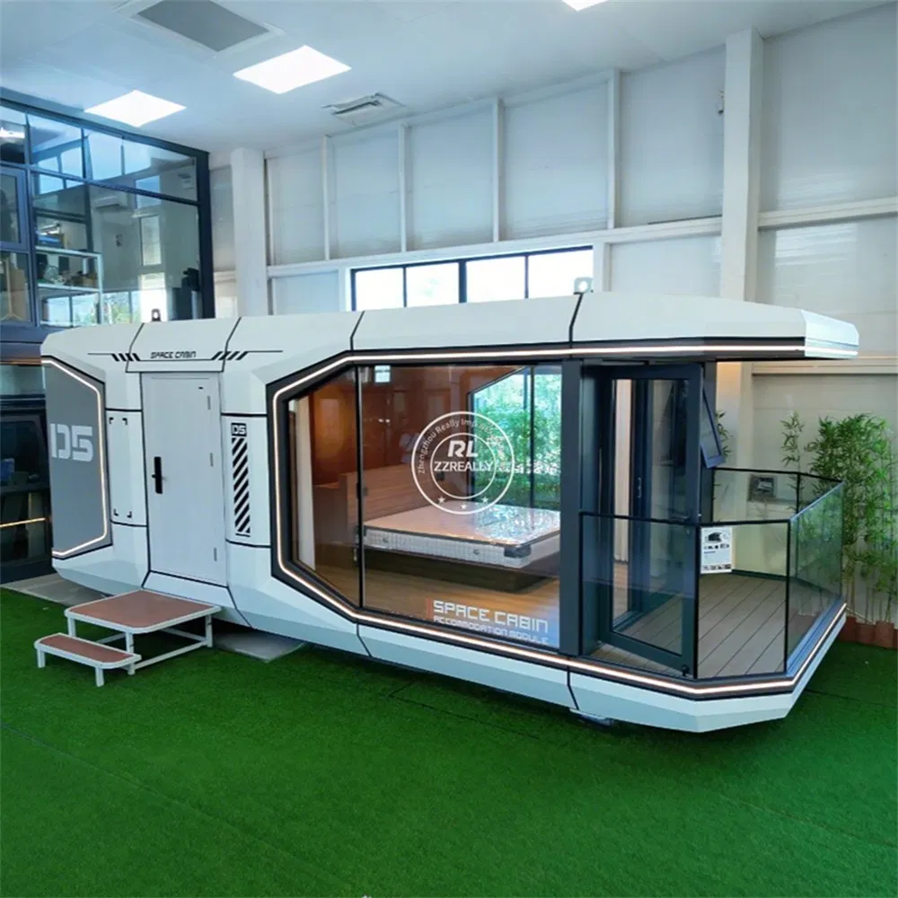 Casa Modular Prefabricada Cápsula Exterior Cabaña Cápsula Portátil Casa Pequeña Interior Ergonómico para Parque Turístico