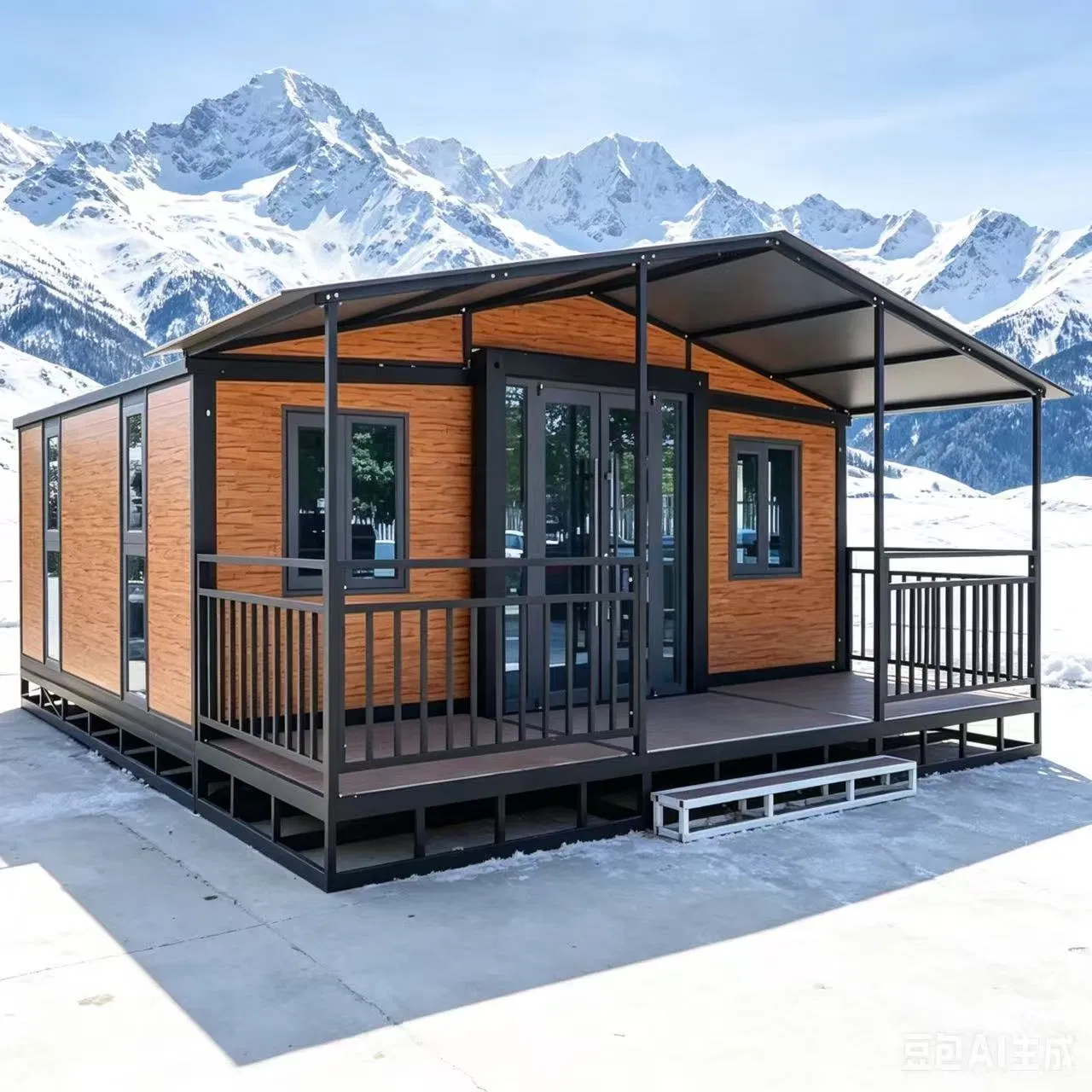 Kit SPA personalizable para el hogar, casa modular prefabricada pequeña para jardín, patio y resort