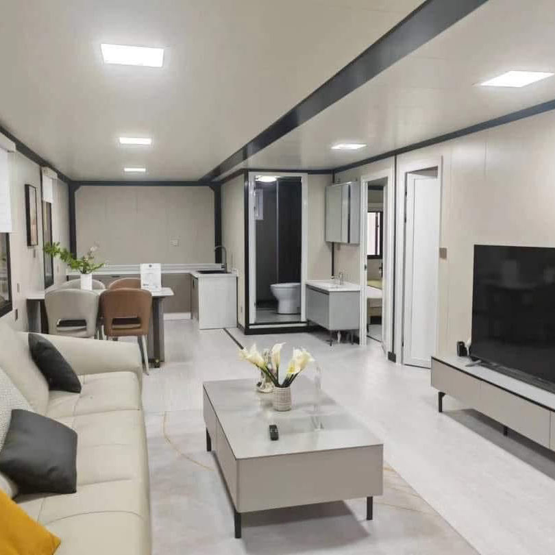 Alojamiento modular en campamento, casa prefabricada, cápsula espacial, hotel cápsula, hogar cápsula, casa inteligente prefabricada