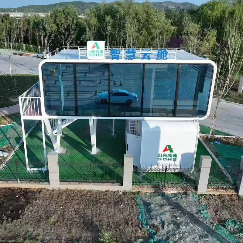 Casa cápsula ecológica modular de acero de lujo y amigable con el medio ambiente