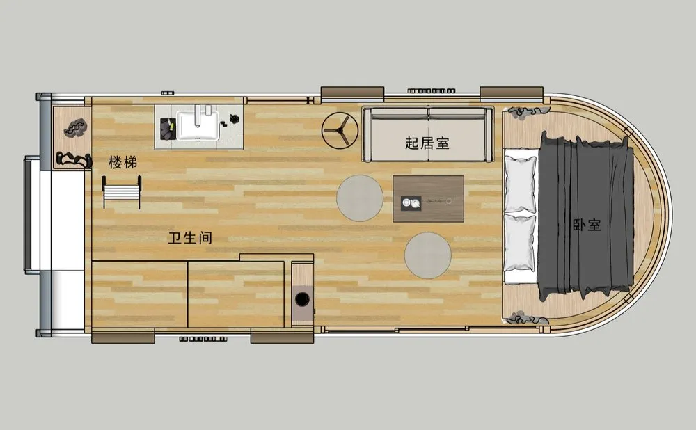 Diseño Interior Moderno Z2s Casa Prefabricada