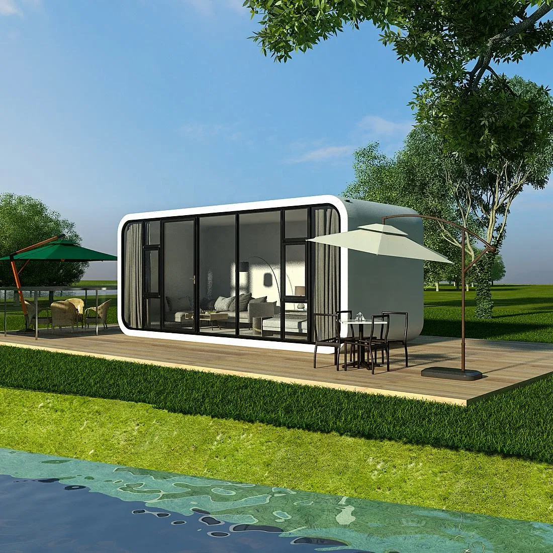 Casa Modular Apple Modular Casa Movible Casa Inteligente Casa Modular Casa de Sueño