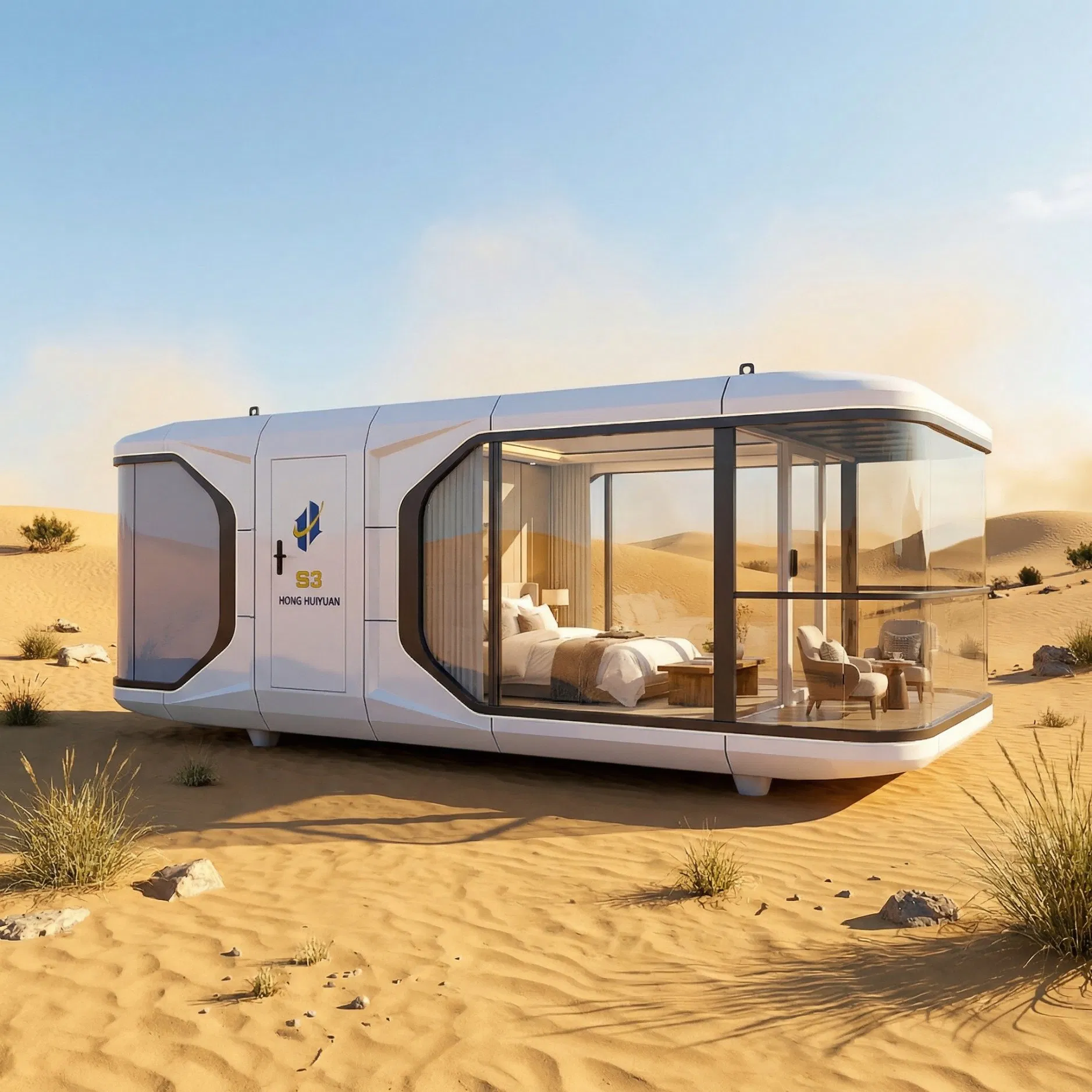 Cápsula Casa Lujo Glamping Cabaña Modular Habitación de Hotel para Proyecto de Resort Airbnb Alojamiento de Eco Turismo