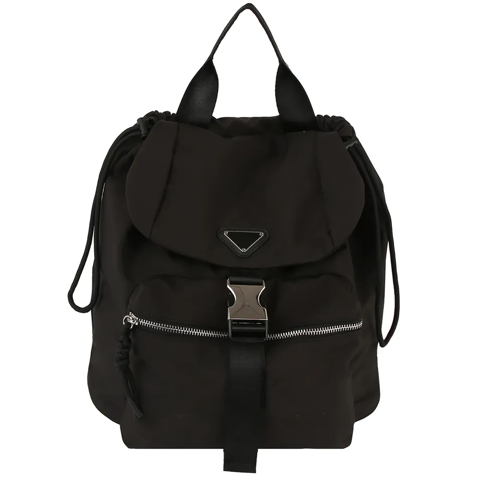 Nylon Drawstring Backpack inside compartments