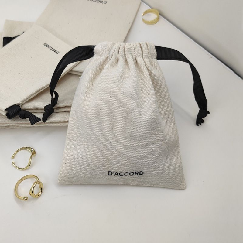 Christmas Drawstring Linen Bag Santa Claus Gift Small Cloth Bag Christmas Candy Jewelry Packaging Bag