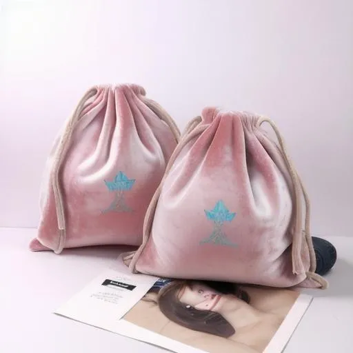 Custom The Suede Drawstring Pen Pouch