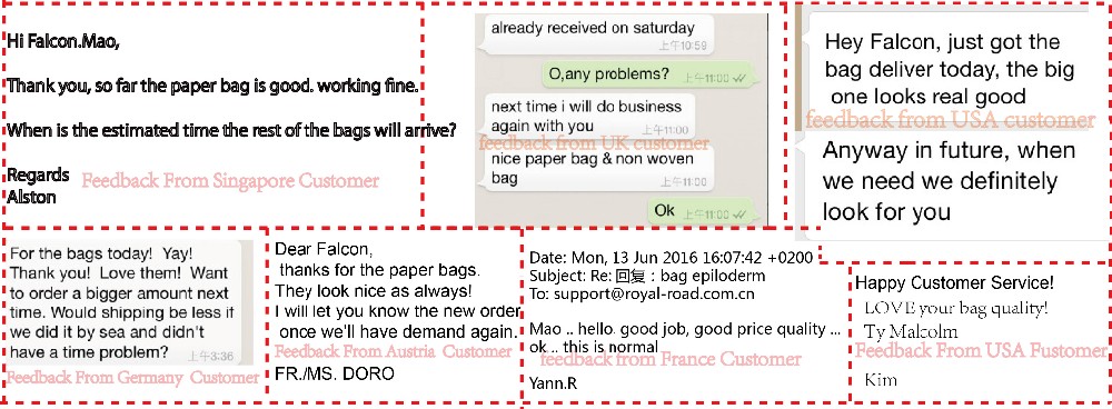 Customer Feedback Screenshot