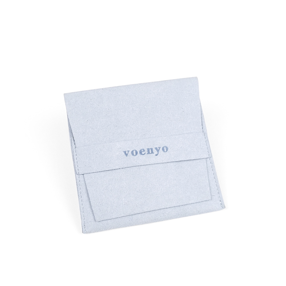 SoSew Wholesale Fast Shipping Microfiber Suede Gift Package Bag Flap Envelope Jewelry Pouches Custom logo