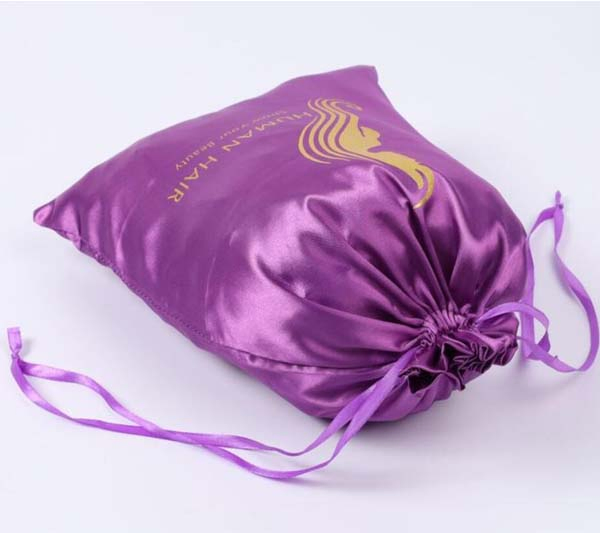 Satin Gift Bag Drawstring Satin Jewelry Pouch with Embroidery Logo Silk Fragrance Sachets
