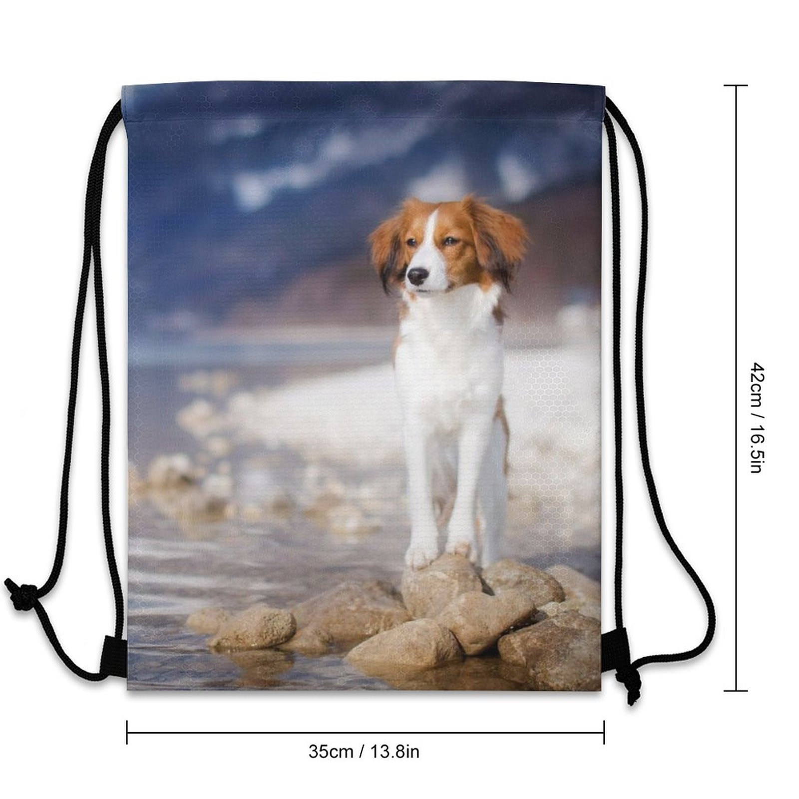 Lightweight polyester drawstring bag cinch bag