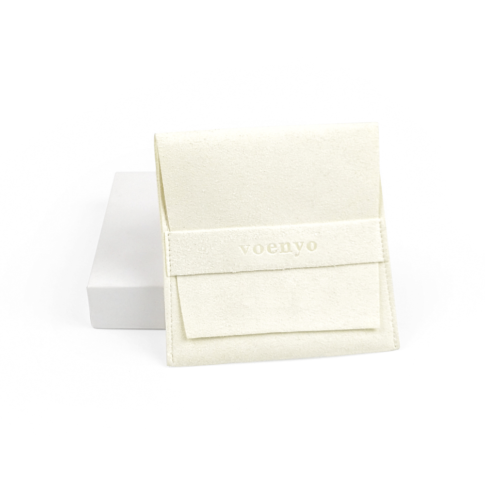 SoSew Wholesale Fast Shipping Microfiber Suede Gift Package Bag Flap Envelope Jewelry Pouches Custom logo