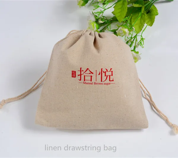 Colored Jute Bag Drawstring Gift Beads Bags for Storage