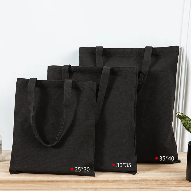 Custom Promotion Cheaper Outdoor Drawstring Cotton Canvas Shopping Tote Bag