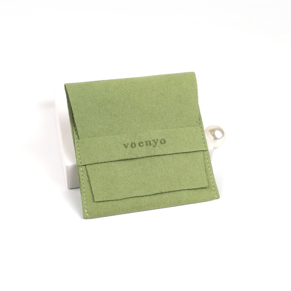 Microfiber Suede Gift Package Flap Envelope Jewelry Pouches