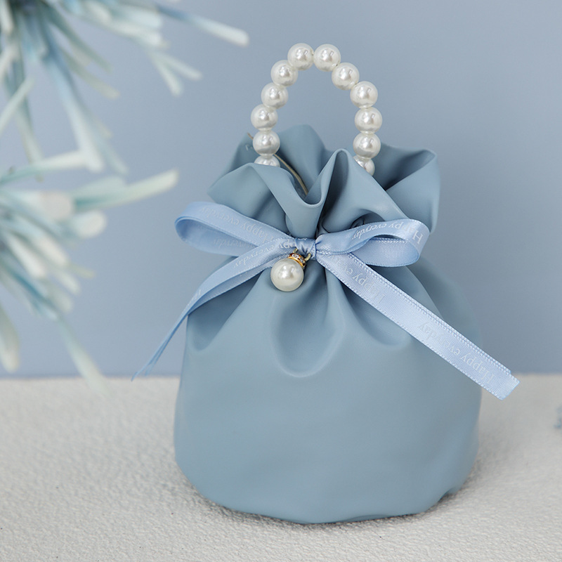 PU Leather Drawstring Gift Bags