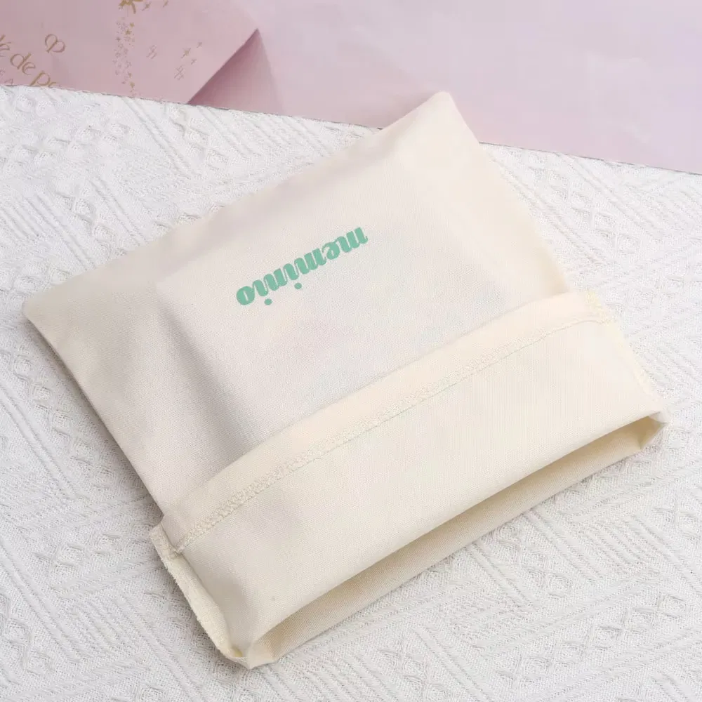 Natural Eco Friendly Cotton Linen Drawstring Bags Small Items Organizer for Travel and Gift with Free Design