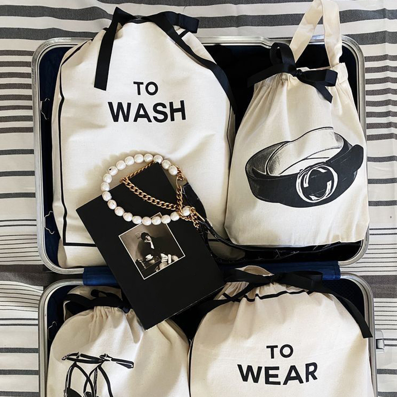 Wholesale Custom Size Eco Friendly Recycled Plain Printed Big Cotton Canvas Pouch Drawstrings Dust Bags with Rope Logo