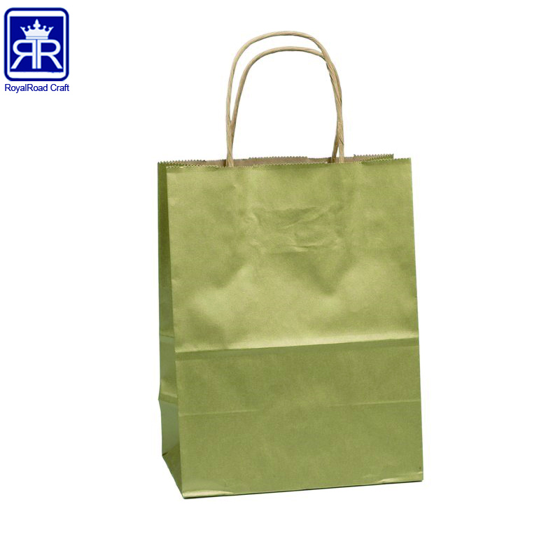 Wholesale Custom Logo Colorful Metallic Gold Foil Art Paper Bag for Wedding Pillow Household Products Perfect Gift Packaging
