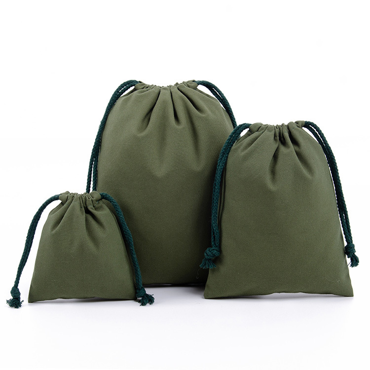 Wholesale Cusrom Cotton Gift Package Canvas Drawstring Bag
