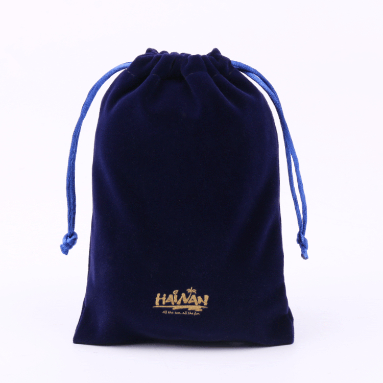 Wholesale Eco-friendly Microfiber Promotional Company Logo Pouches Rope Handle Zipper Closure Gift Bags for Storage Shopping