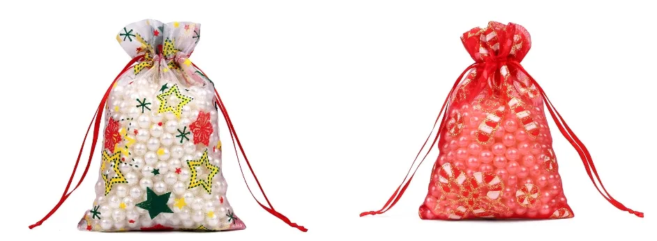 Christmas Organza Bag Sample Display A