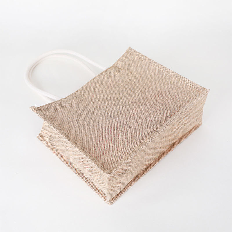 DICDE Wholesale Natural Burlap Drawstring Pouch Custom Printed Gift Bag Interesting Casual Handbag Design for Wedding Favor Party Supply