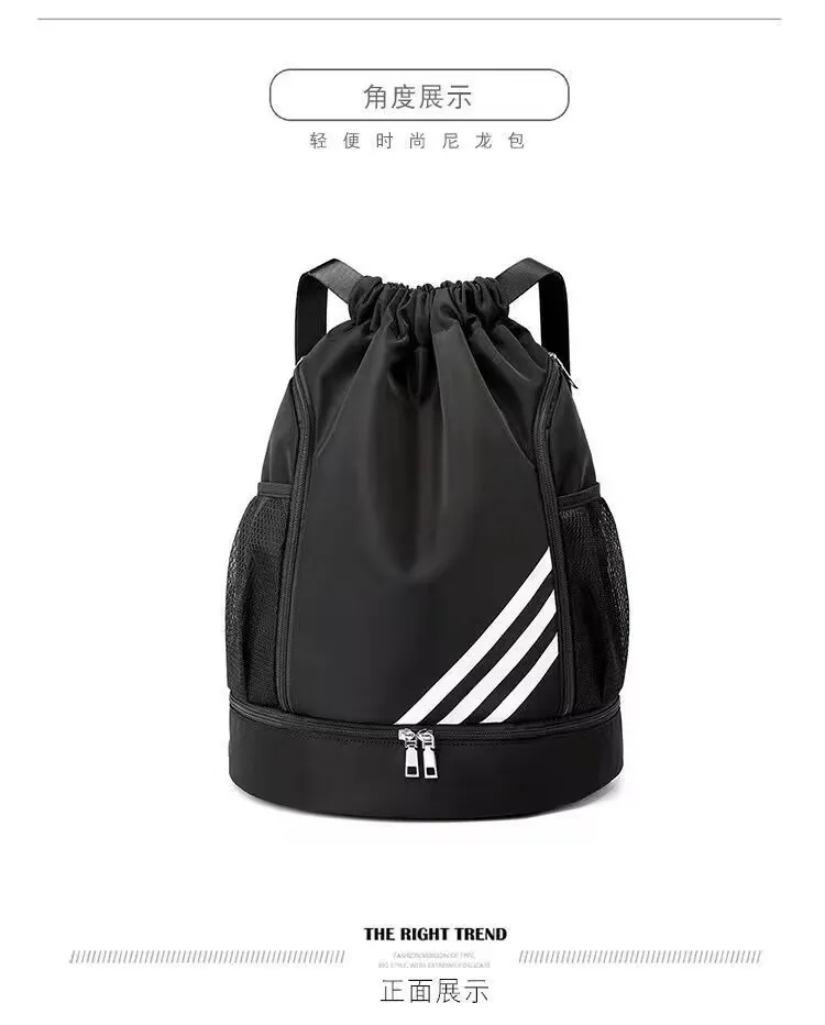 Wholesale Eco Friendly Nylon Carry Backpack Sport Gift Bag Drawstring Bag Promotional
