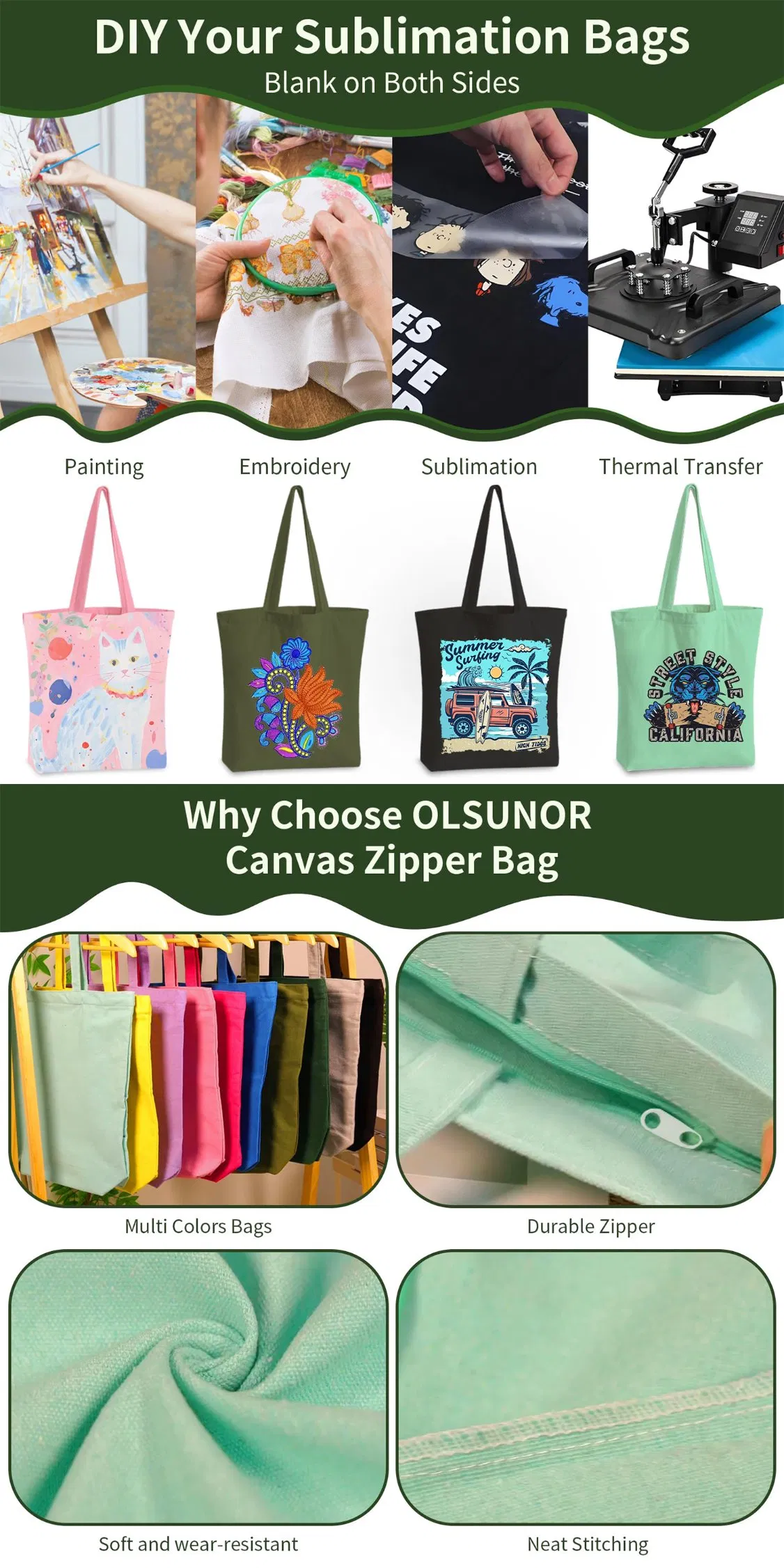 Gift Bag Canvas Bag with Drawstring for Event Custom