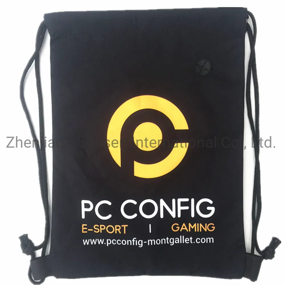 China Bag Factory OEM Custom Design Printed Promotional Canvas Shopping Tote Bag Drawstring Bag Non-Woven Shopper Bag